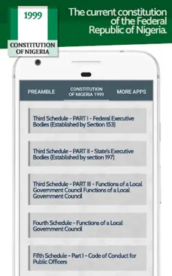 Constitution of Nigeria 1999 android App screenshot 0