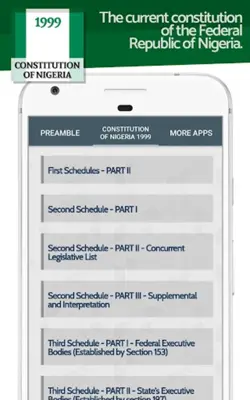 Constitution of Nigeria 1999 android App screenshot 1