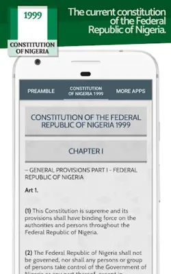 Constitution of Nigeria 1999 android App screenshot 3