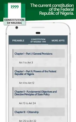 Constitution of Nigeria 1999 android App screenshot 4